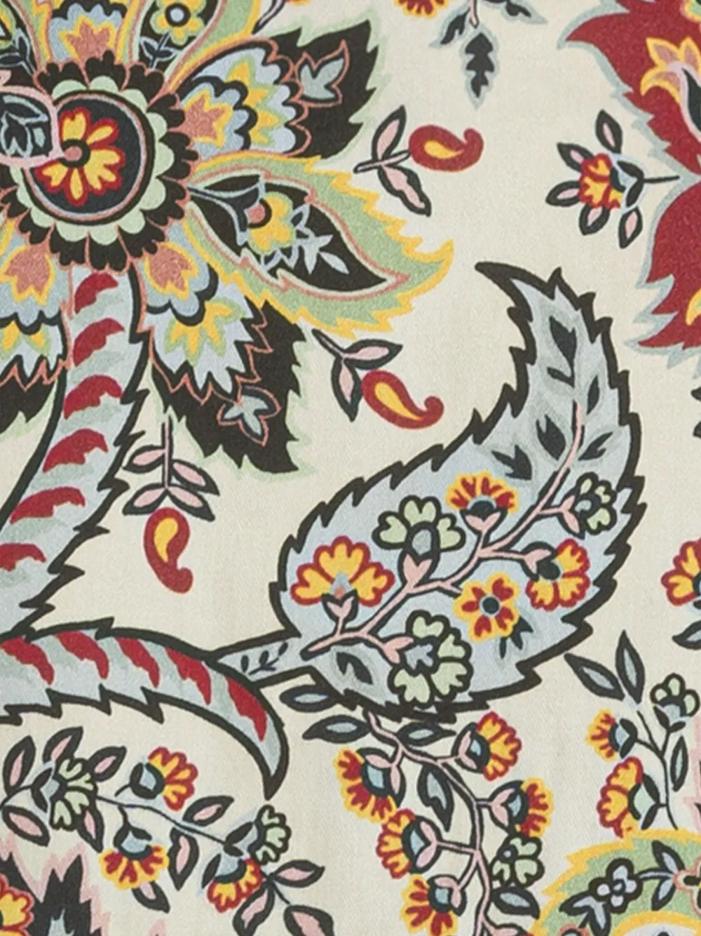 ETRO KIDS Katoenen jurk met paisley-print Beige