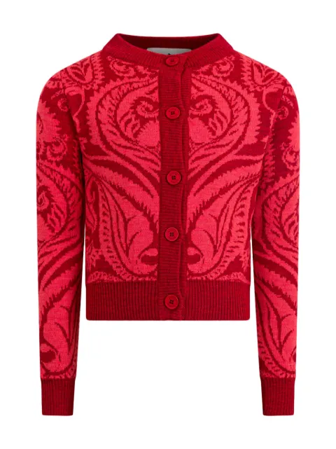 ETRO KIDS patterned-jacquard cardigan