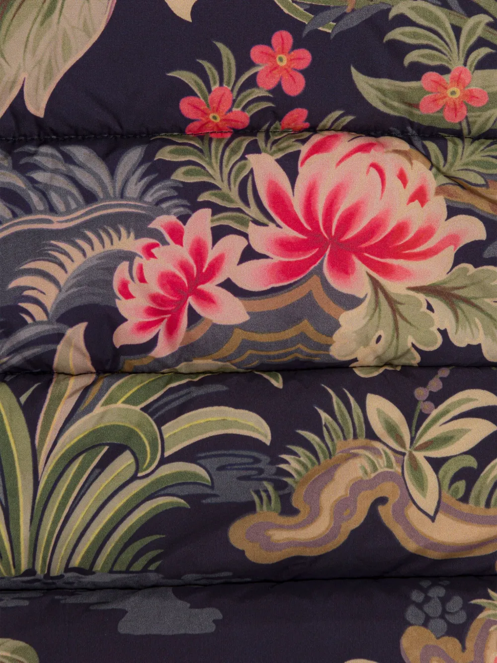 ETRO KIDS Jack met capuchon en bloemenprint Blauw