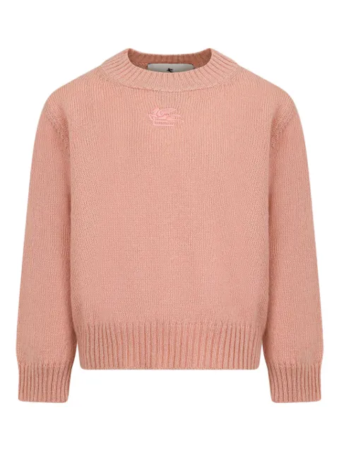 ETRO KIDS logo-embroidered jumper