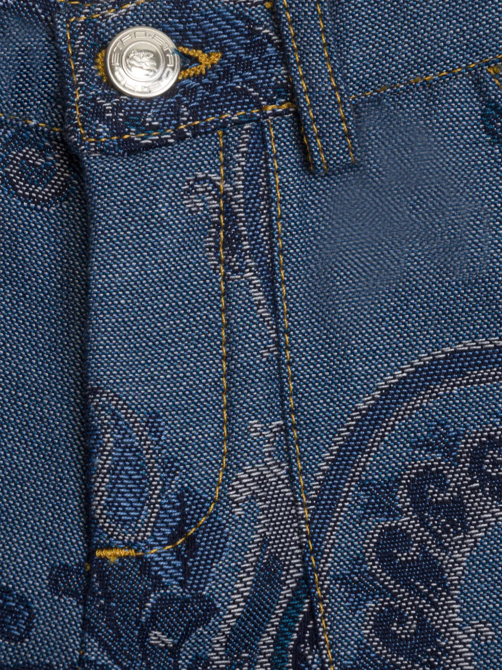 ETRO KIDS Bermuda shorts met jacquard patroon Blauw