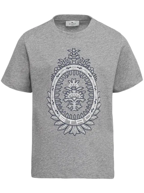 ETRO KIDS Coat of Arms-print T-shirt