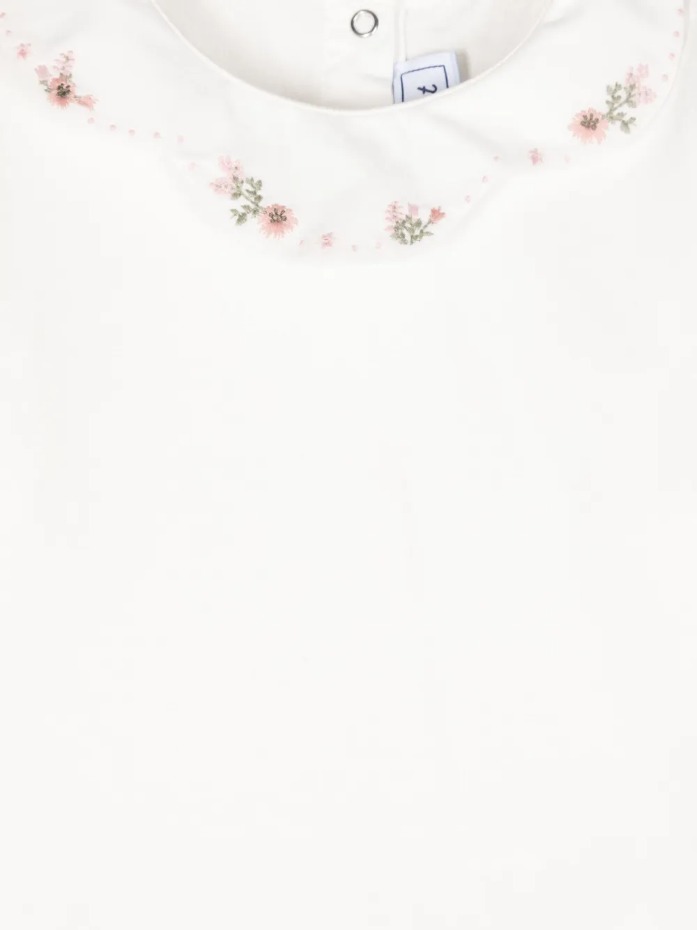 Tartine Et Chocolat Floral-embroidered Body In White