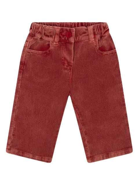 ETRO KIDS Pegaso velvet trousers