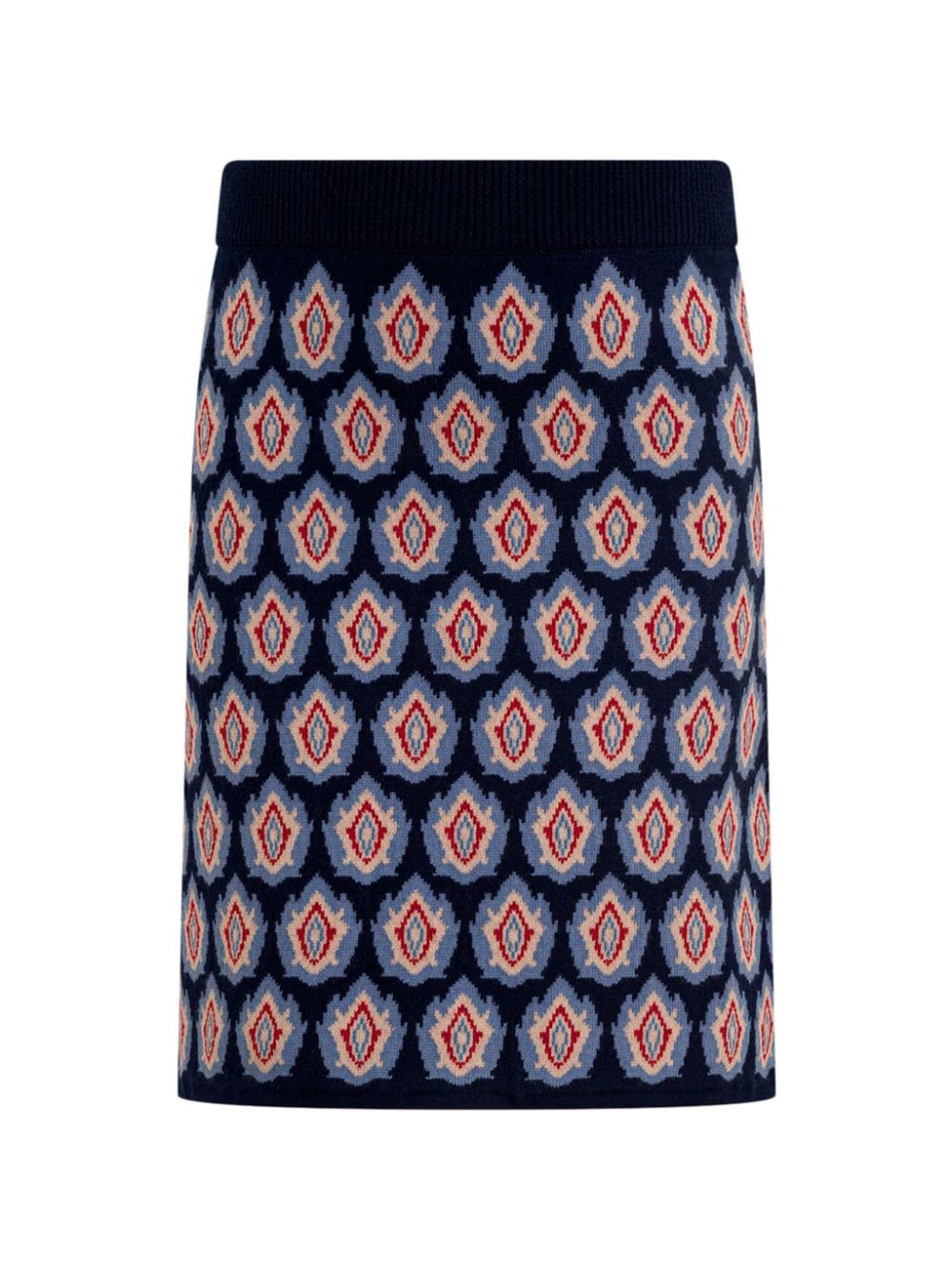 ETRO KIDS Gebreide straight rok - Blauw