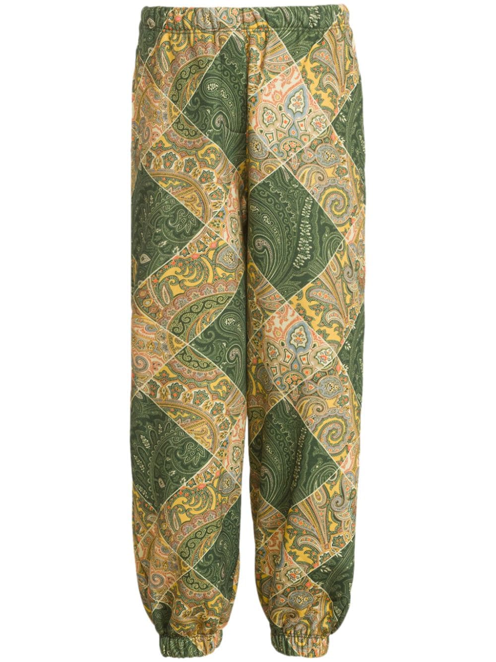 ETRO KIDS Pantaloni sportivi con stampa paisley - Verde