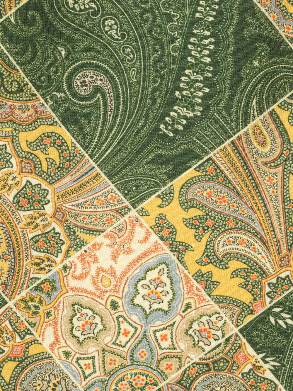 Etro Green Trousers For Boy With Paisley Pattern In Green