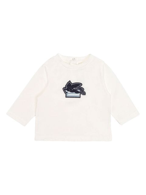 ETRO KIDS Pegaso-embroidered T-shirt