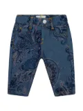 ETRO KIDS Jacquard straight jeans - Blue