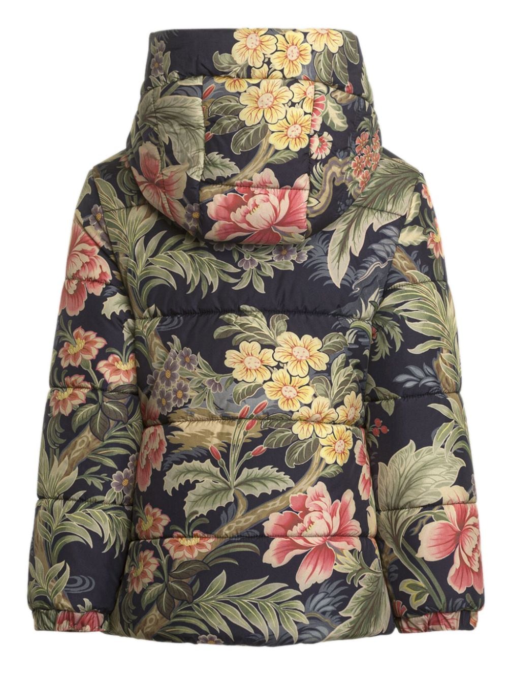 ETRO KIDS Gewatteerd jack met bloemenprint - Blauw