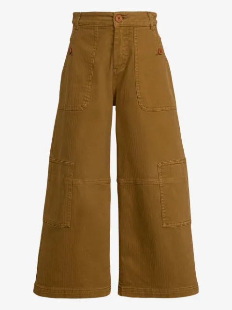 ETRO KIDS Cargo wide-leg trousers