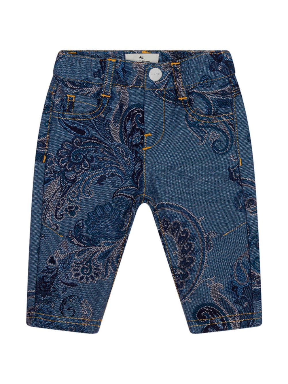 ETRO KIDS jacquard jeans - Blu