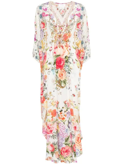Camilla vestido largo con estampado floral