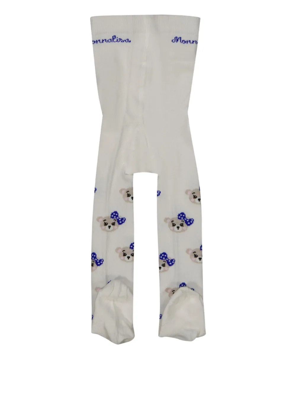 Monnalisa Bear-print Tights In Neutral