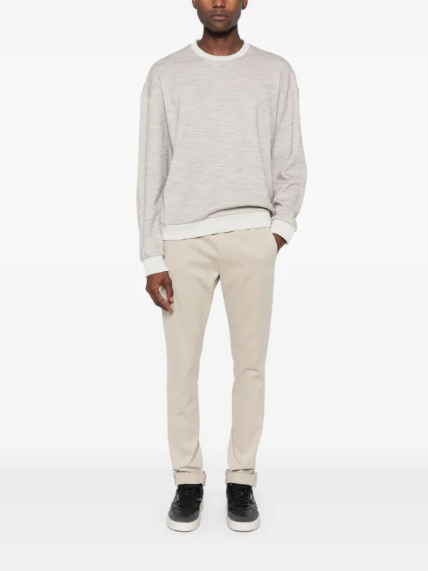 Giorgio Armani Virgin wool-blend Jumper Neutrals FARFETCH IN