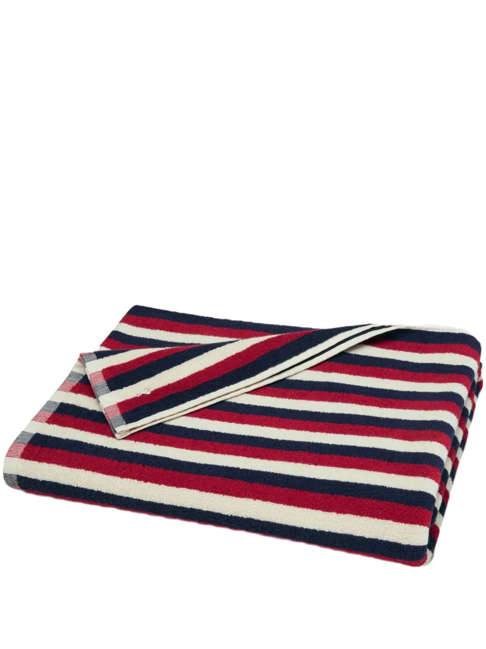 AMI Paris La Plage Ami striped beach towel | Red | Image 1