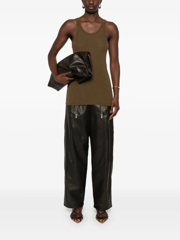 LEMAIRE suspenders-detail Seamless Tank Top Brown FARFETCH IL