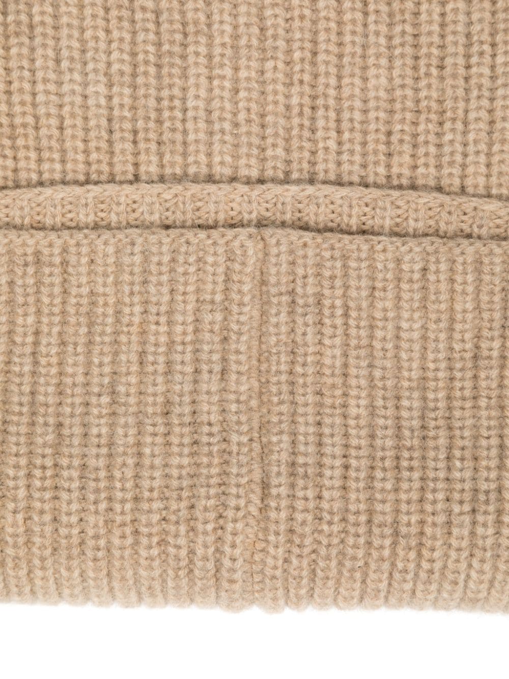 Shop Lemaire Ribbed-knit Snood In Neutrals