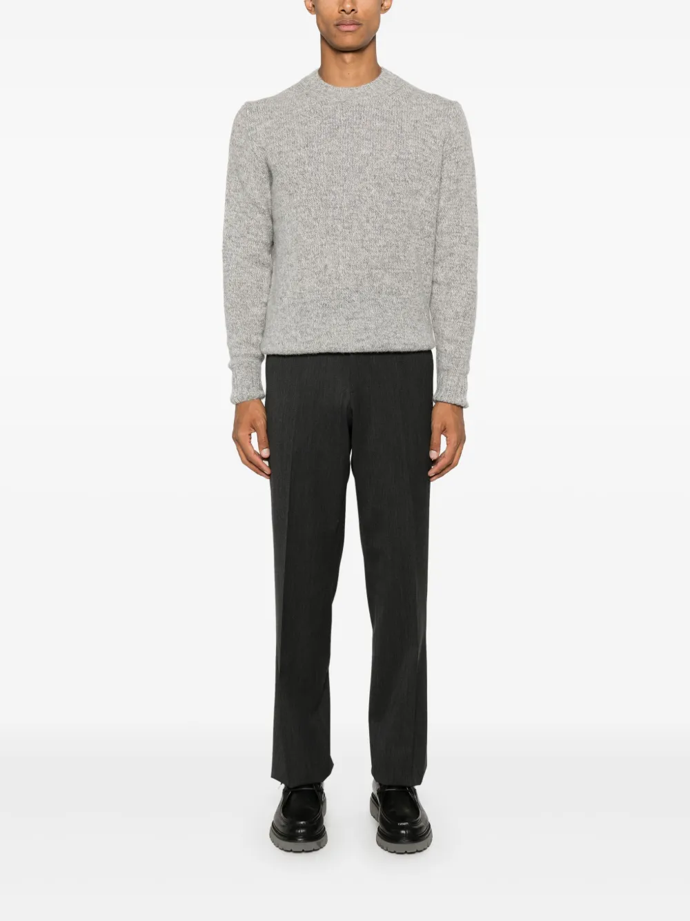 Lardini Sweater met ronde hals - Grijs