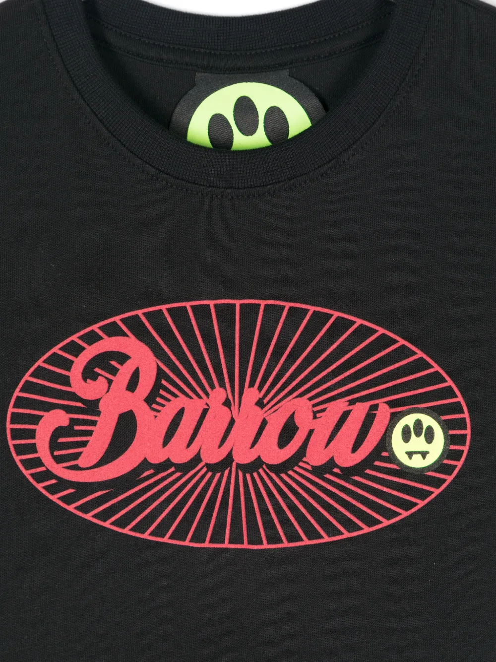 Barrow kids T-shirt met logoprint Zwart