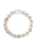 OUIE 14K yellow gold two-tone bracelet - Silver