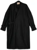 Plan C wrap-design coat - Grey