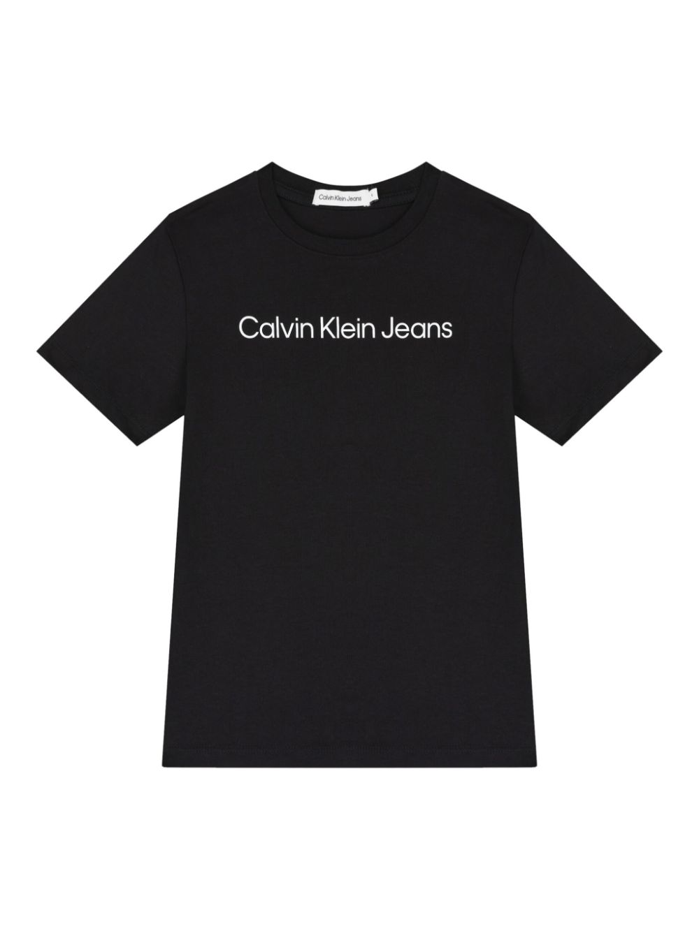 Calvin Klein Kids' Logo-print Cotton T-shirt In Black