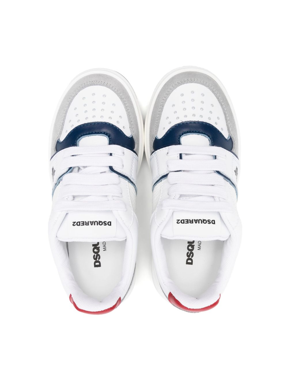 DSQUARED2 KIDS Sneakers met vlakken Wit