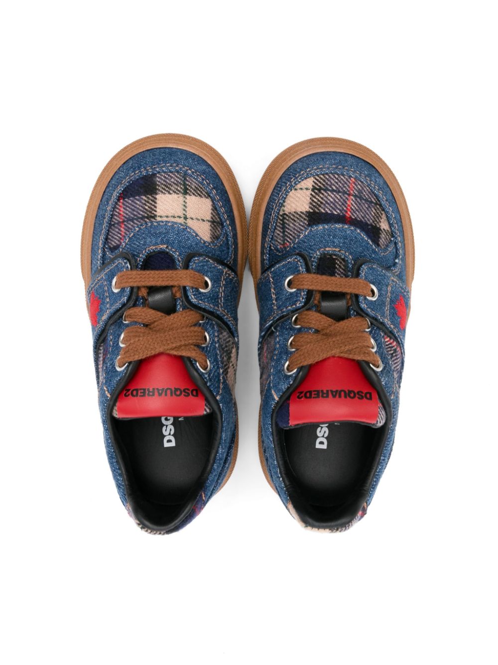 DSQUARED2 KIDS Sneakers van spijkerstof Blauw