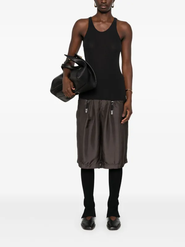 LEMAIRE suspenders-detail Seamless Tank Top | Black | FARFETCH