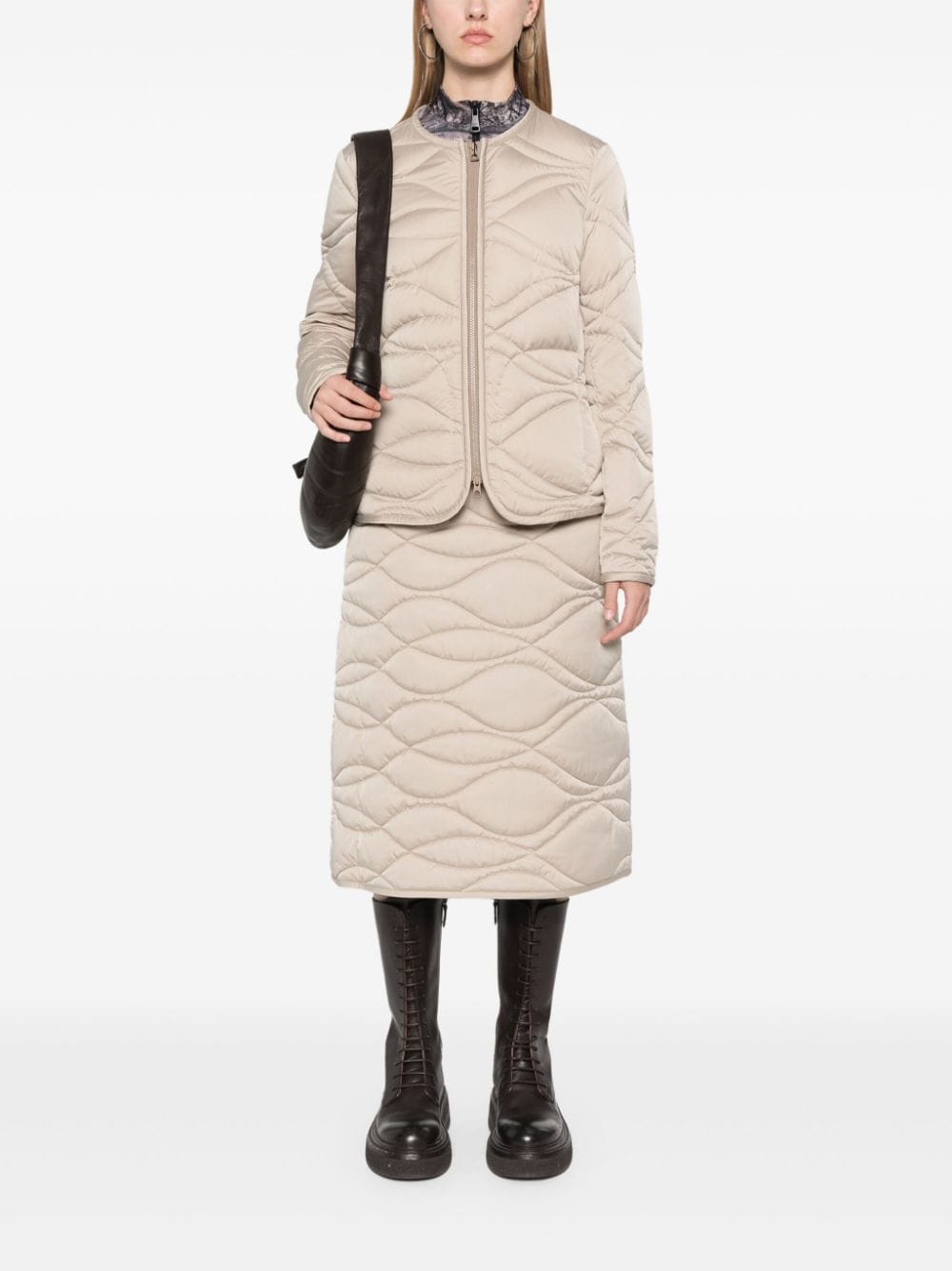 Moncler Gewatteerde rok - Beige