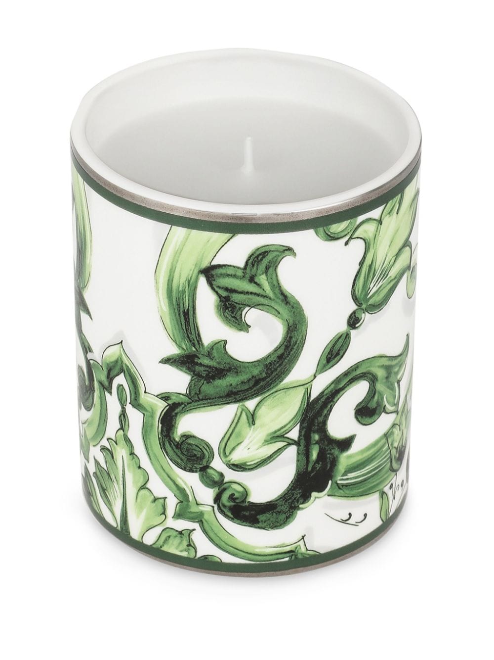 Shop Dolce & Gabbana Porcelain Scented Candle In Green