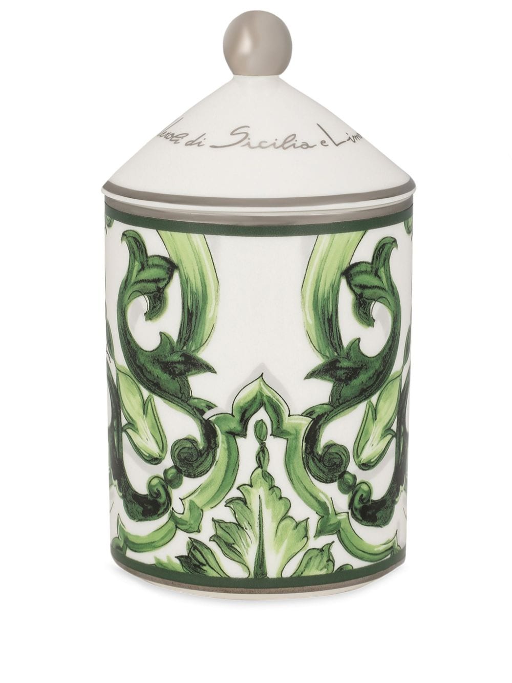 Shop Dolce & Gabbana Porcelain Scented Candle In Green