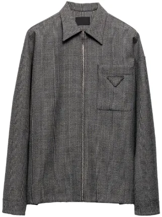PRADA プラダ 22SS Triangle Logo L/S Shirt 三角ロゴプレート