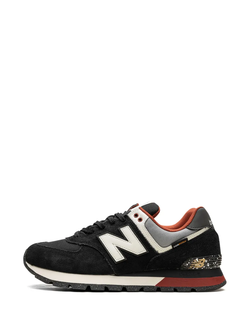 New Balance 574 Rugged "Black Red" sneakers Zwart