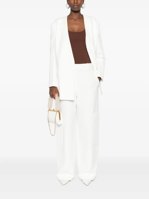 【送料&関税込】Khaite Caiton High-waisted Tailored Trousers KHAITE Caiton Trousers | White | FARFETCH