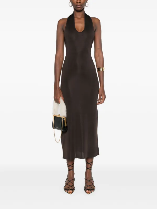 khaite brown dress Coraline | the Mahi maxi dress Stock_IL_W_1 Navy Blueprint Dress – SIZE:Freesize