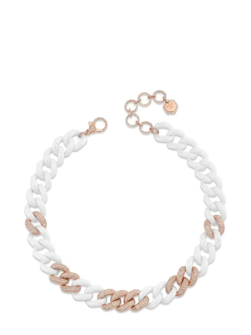 Collier Ceramic Jumbo en or 18ct pavé de diamants - SHAY - Modalova