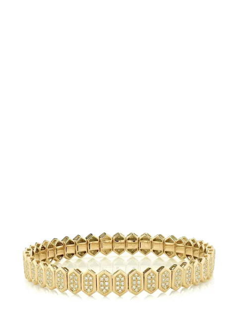 SHAY pulsera Hexagon en oro amarillo de 18kt con diamante