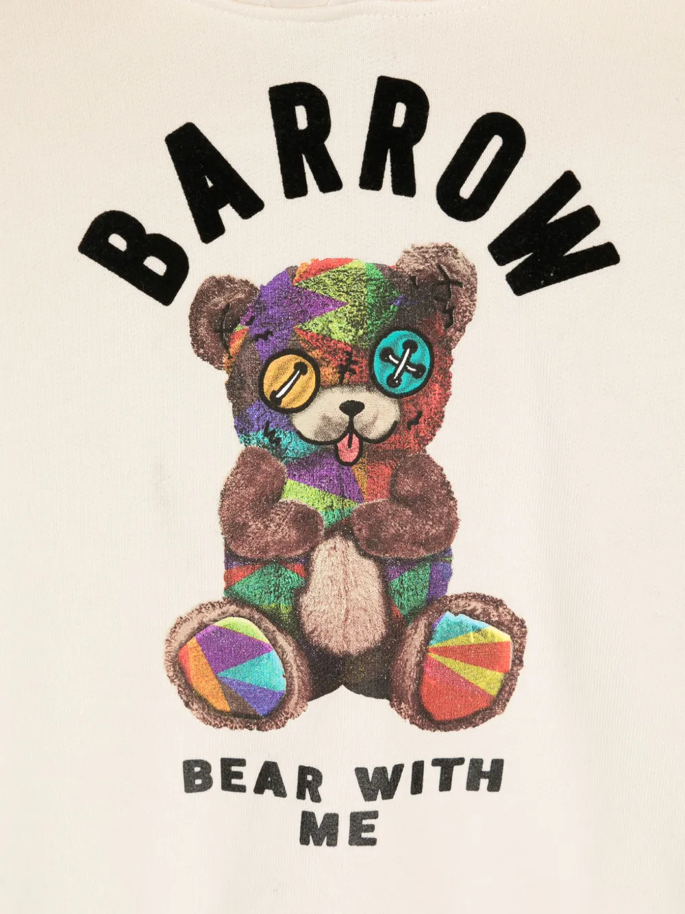 Barrow kids Hoodie met logoprint Beige