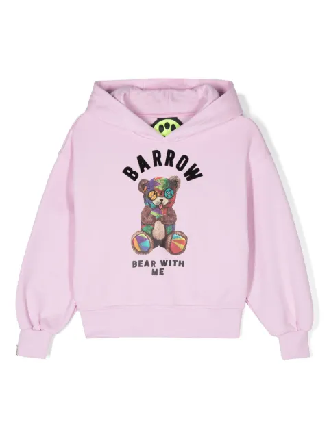 Barrow kids Moletom de algodão com capuz e logo