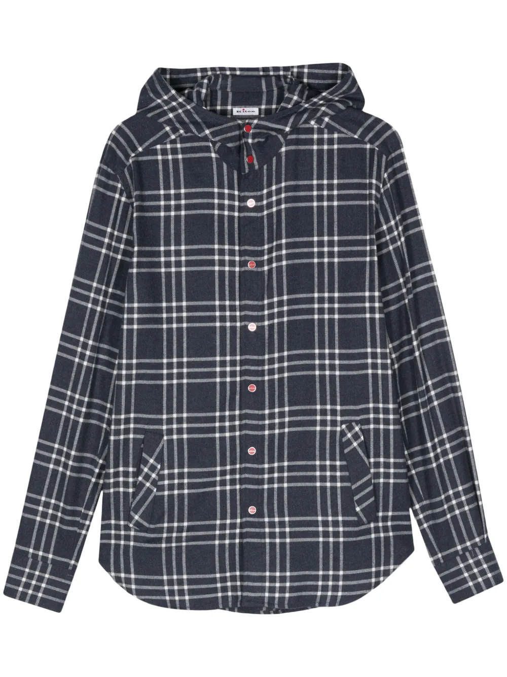 Kiton camisa con cuadros estampados | azul | Image 1