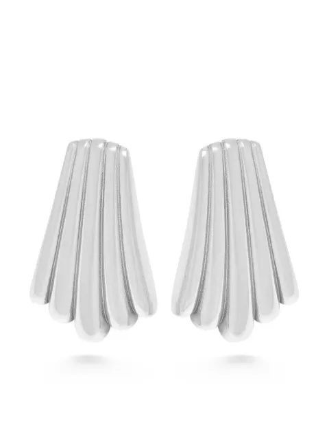 Nialaya Jewelry أقراط 'كاليكو' بتصميم صدفة