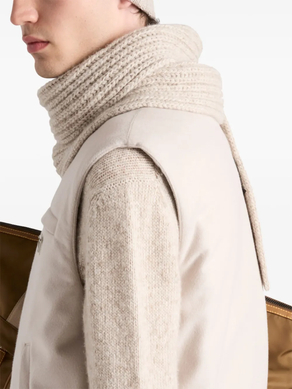 Prada Padded Cashmere Vest | Neutrals | FARFETCH