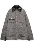 Prada wool shirt jacket - White