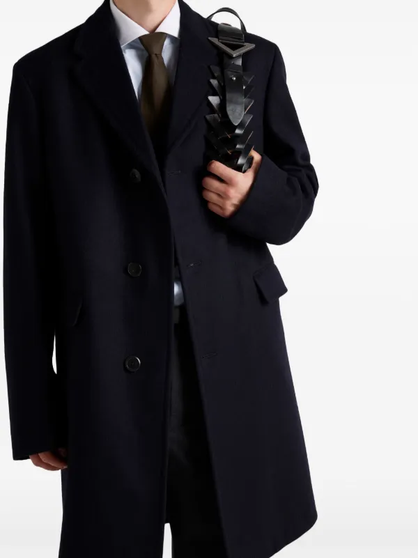 Prada single-breasted Wool Coat | Blue | FARFETCH Prada single-breasted Wool Coat | Blue | FARFETCH