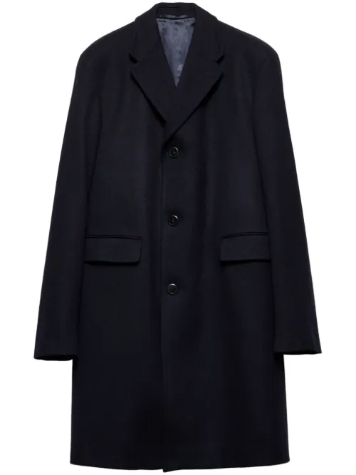 Manteau à simple boutonnage - Prada - Modalova