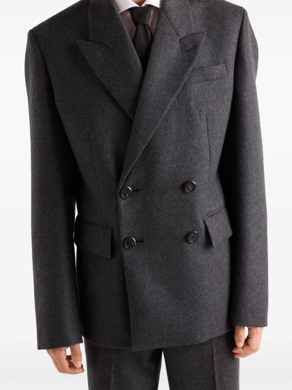 Prada ダブルジャケット | グレー | FARFETCH JP