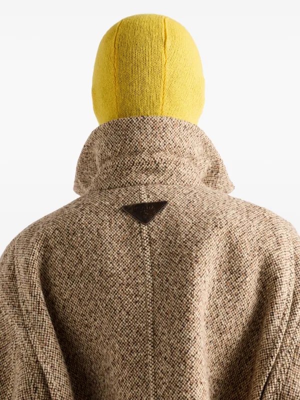 Prada Wool Shirt Jacket | Brown | FARFETCH