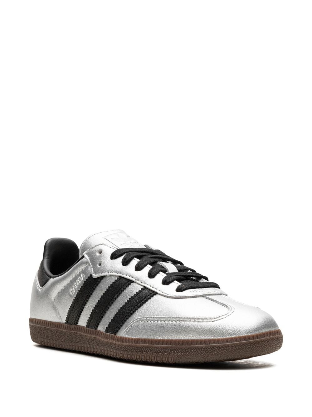 adidas Samba OG "Silver Metallic Black Gum" sneakers Zilver